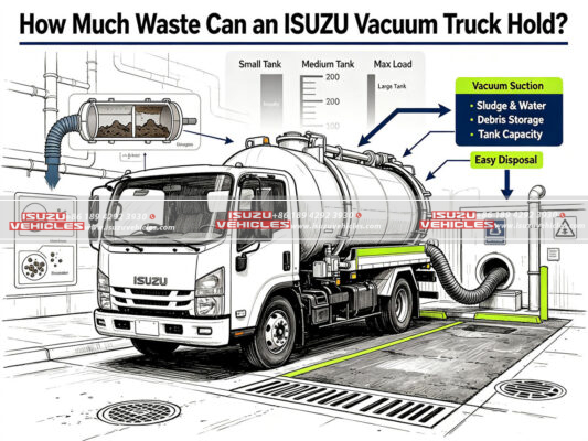 How Much Waste Can an ISUZU Vacuum Truck Hold?