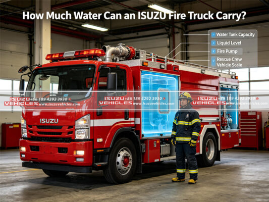 How Much Water Can an ISUZU Fire Engine Carry