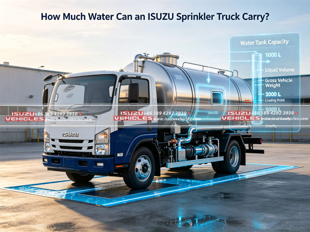 How Much Water Can an ISUZU Sprinkler Truck Carry