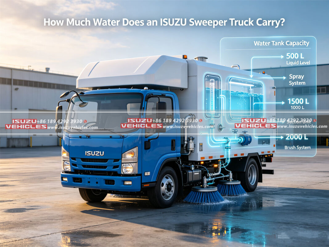 How Much Water Does an ISUZU Sweeper Truck Carry?