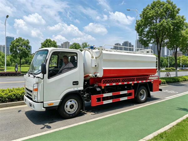 ISUZU 6 CBM Vacuum Jetting Truck Left