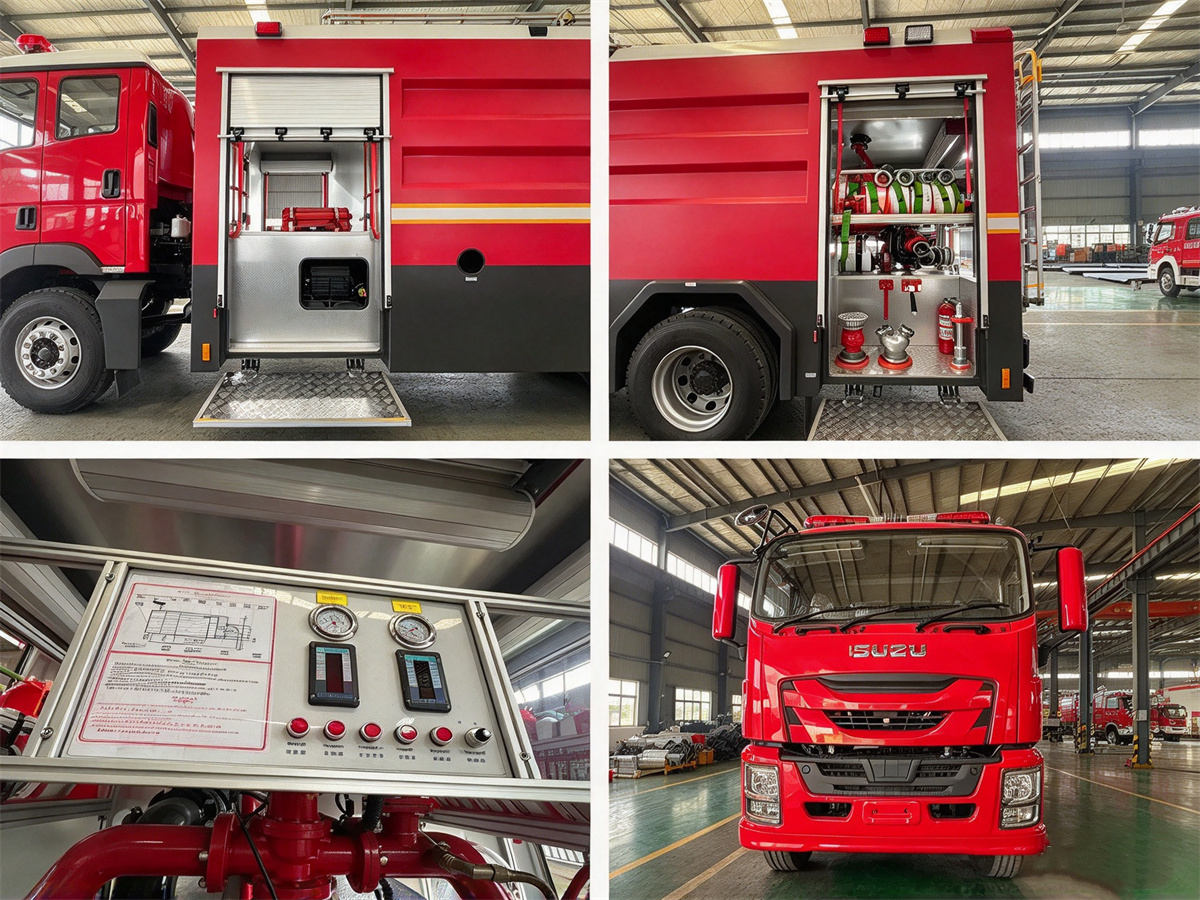 ISUZU 8000L Water Foam Firefighting Truck Details ISUZU 8000L Water Foam Firefighting Truck Details