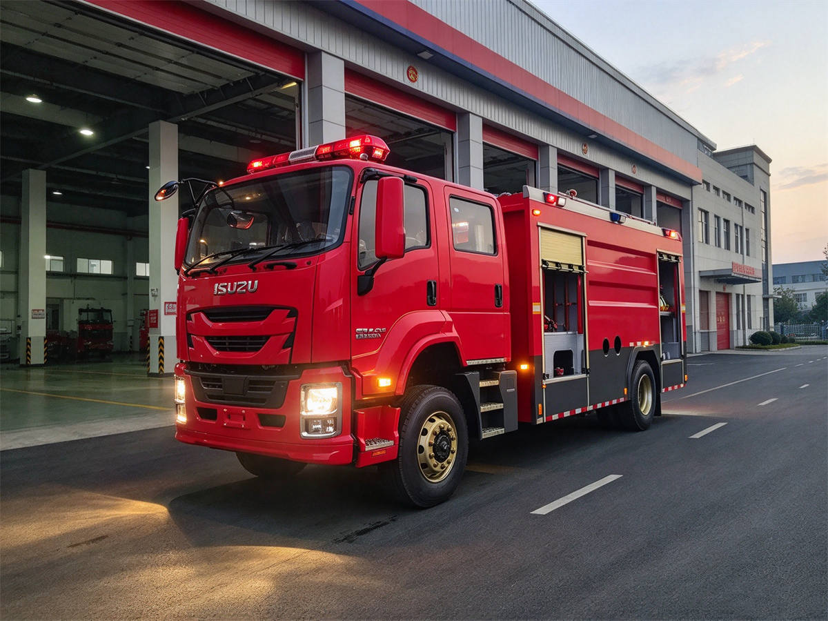 ISUZU 8000L Water Foam Firefighting Truck Left ISUZU 8000L Water Foam Firefighting Truck Left