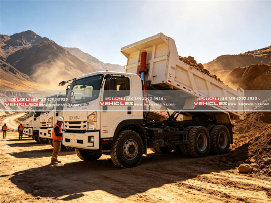 ISUZU Dump Trucks Delivered to Bolivia for Mining Projects