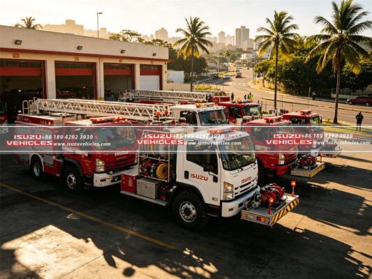 ISUZU Fire Trucks Delivered to Dominican Republic for Emergency Response