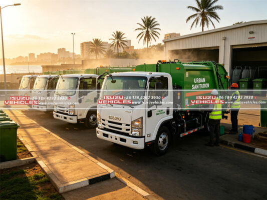 ISUZU Garbage Trucks Delivered to Senegal for Urban Sanitation