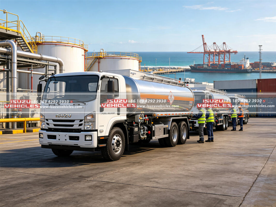 ISUZU Tanker Trucks Delivered to Mozambique for Fuel Delivery