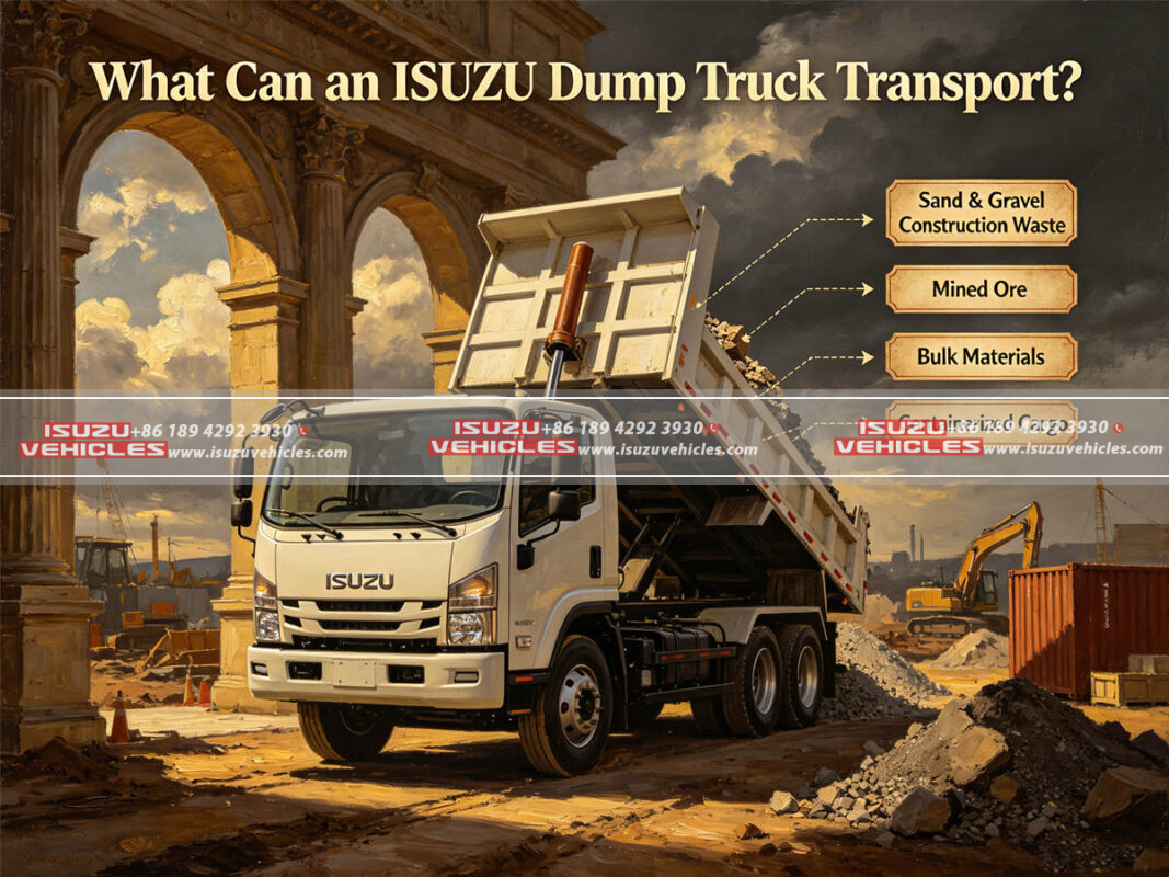 What Can an ISUZU Dump Truck Transport?