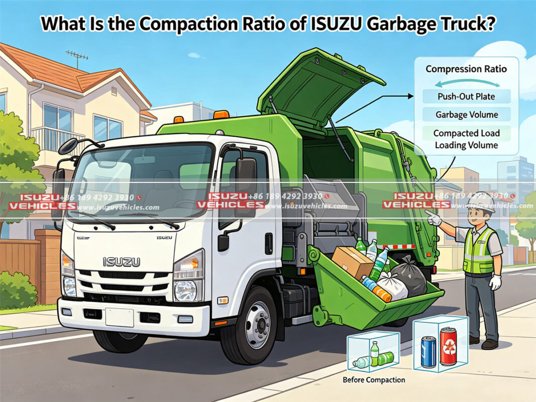 What Is the Compaction Ratio of ISUZU Garbage Truck?