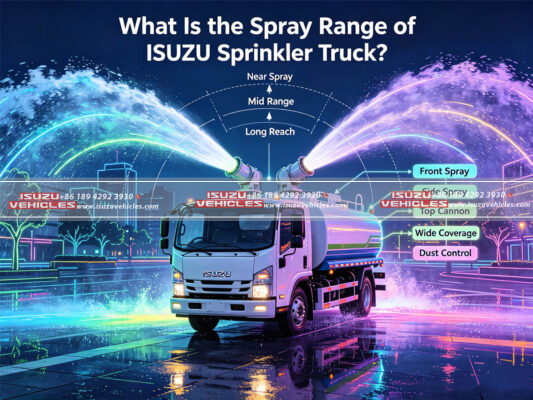 What Is the Spray Range of ISUZU Sprinkler Truck?