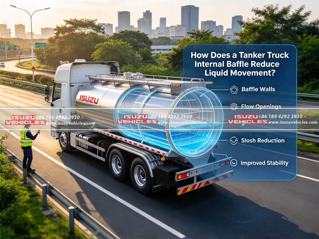 How Does a Tanker Truck Internal Baffle Reduce Liquid Movement?