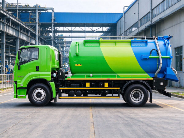 ISUZU 10 CBM Industrial Vacuum Sewer Truck Body