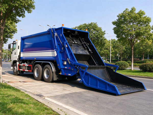 ISUZU 10 CBM Rear Loader Garbage Truck Back