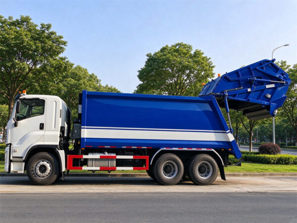 ISUZU 10 CBM Rear Loader Garbage Truck Body Open