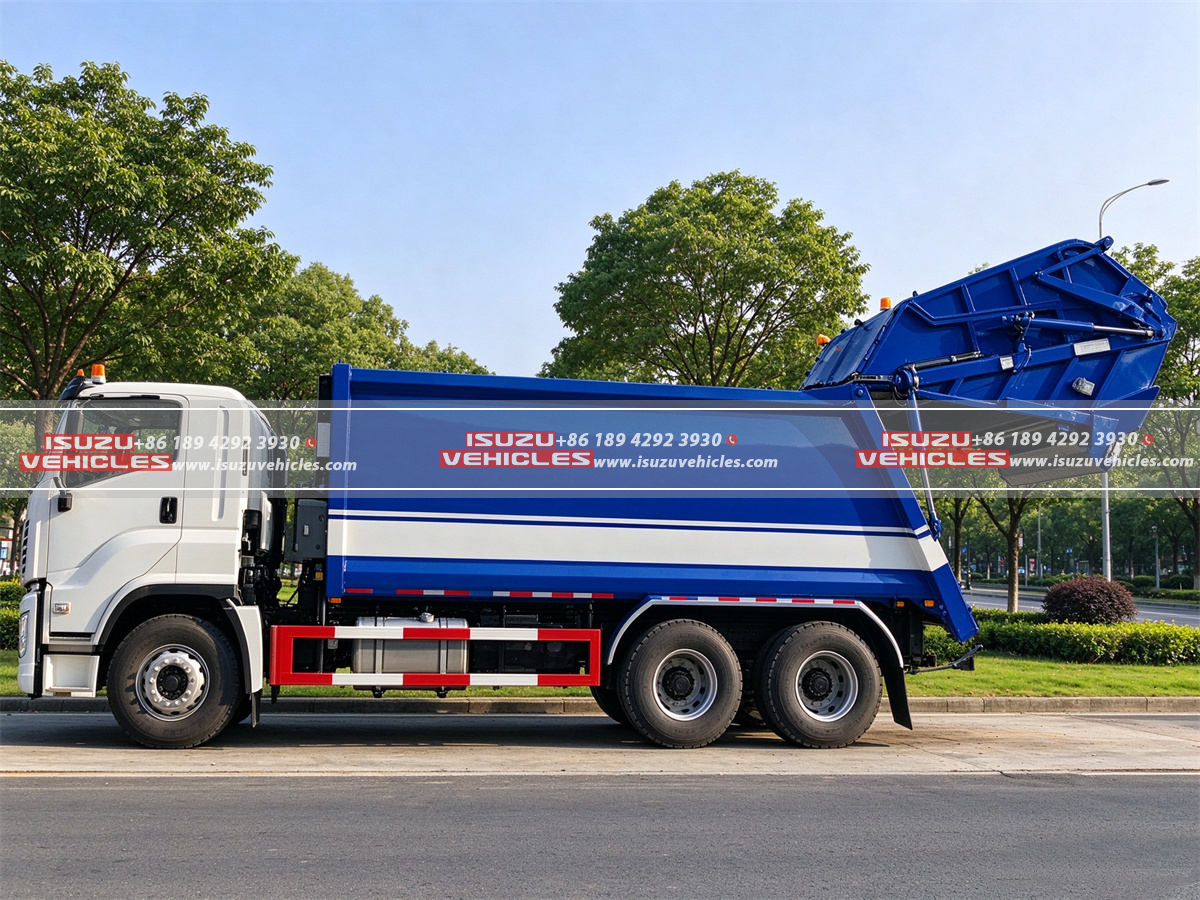 ISUZU 10 CBM Rear Loader Garbage Truck Body Open ISUZU 10 CBM Rear Loader Garbage Truck Body Open