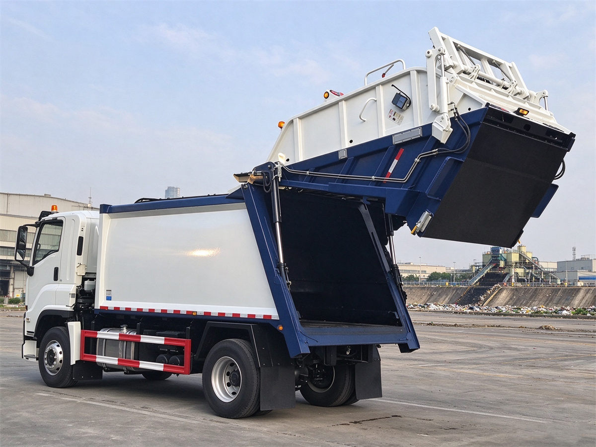ISUZU 16 CBM Waste Compactor Garbage Truck Work ISUZU 16 CBM Waste Compactor Garbage Truck Work