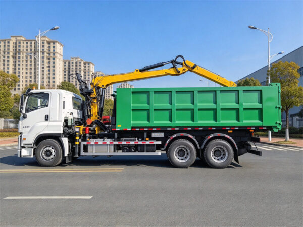ISUZU 18 Ton Hook Loader Knuckle Crane Truck Body