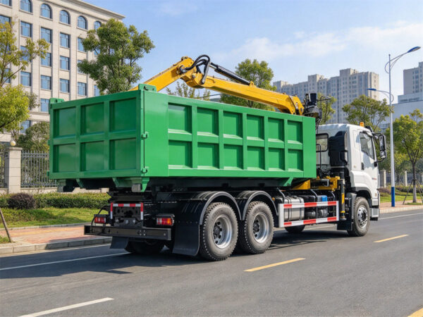 ISUZU 18 Ton Hook Loader Knuckle Crane Truck Rear Side