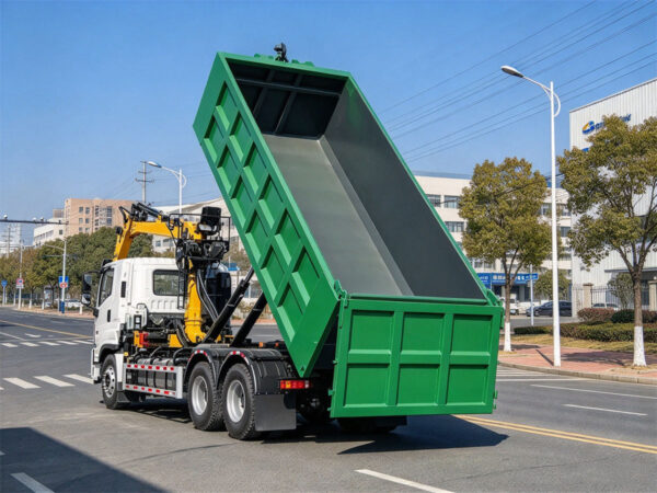 ISUZU 18 Ton Hook Loader Knuckle Crane Truck Working