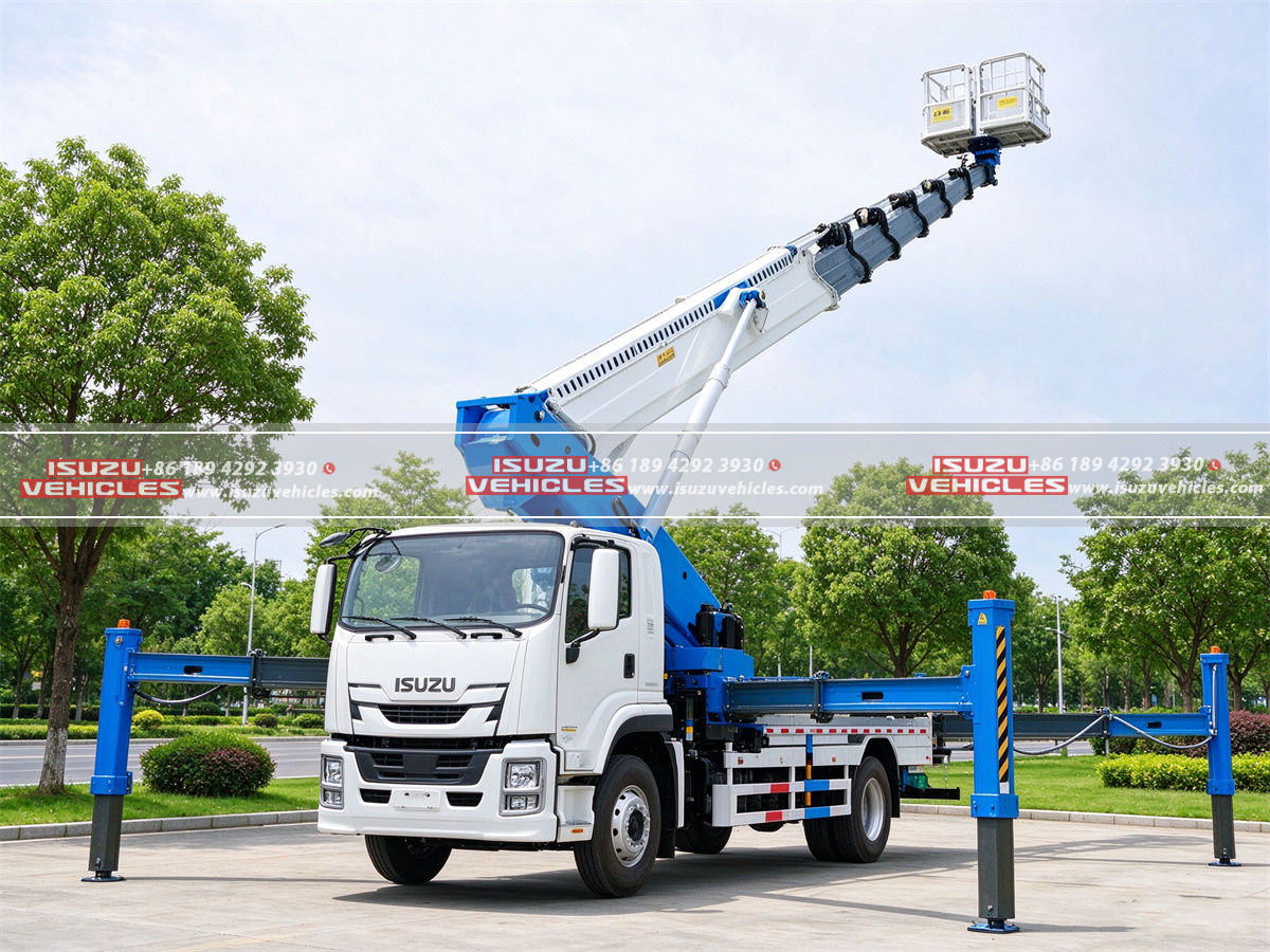 ISUZU 45M Bucket Lift Truck Left Working ISUZU 45M Bucket Lift Truck Left Working
