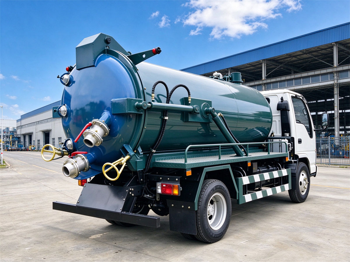 ISUZU 5 CBM Vacuum Pumper Truck Rear ISUZU 5 CBM Vacuum Pumper Truck Rear