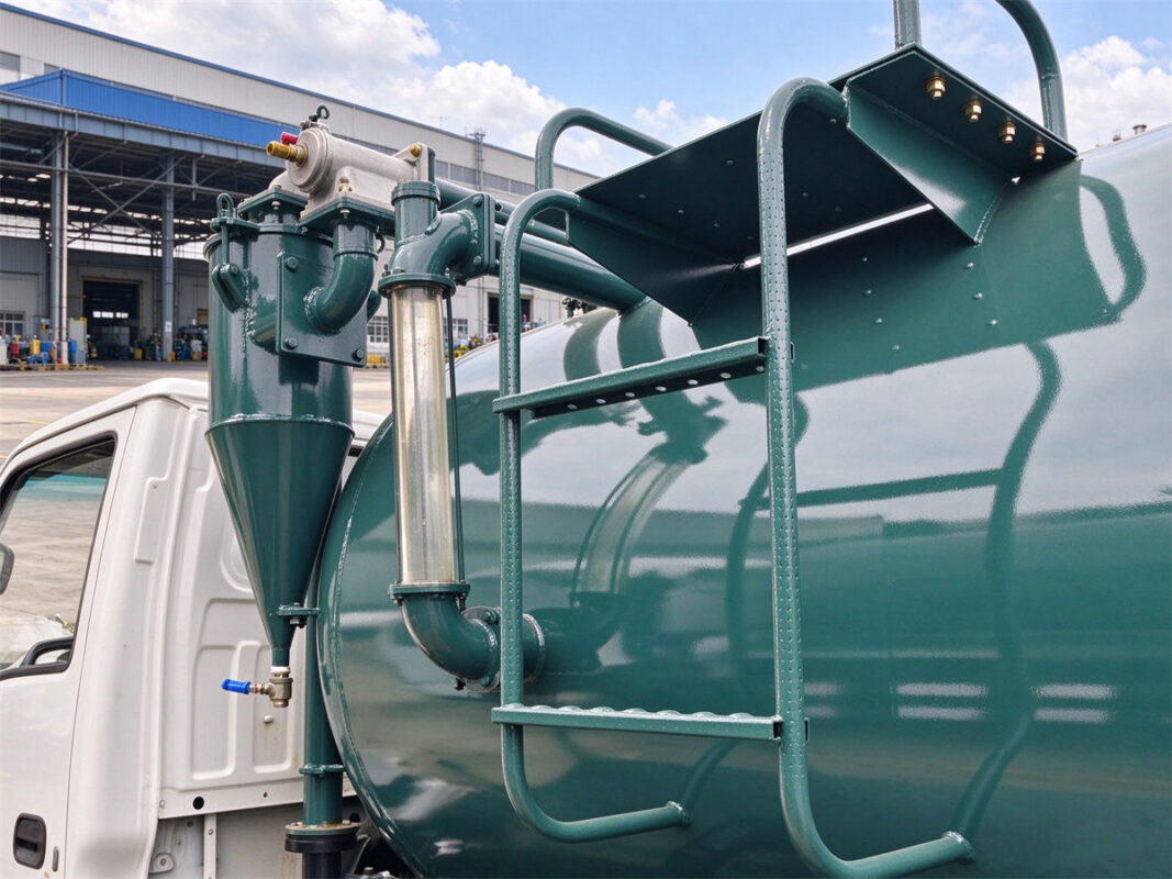 ISUZU 5 CBM Vacuum Pumper Truck Tank Details