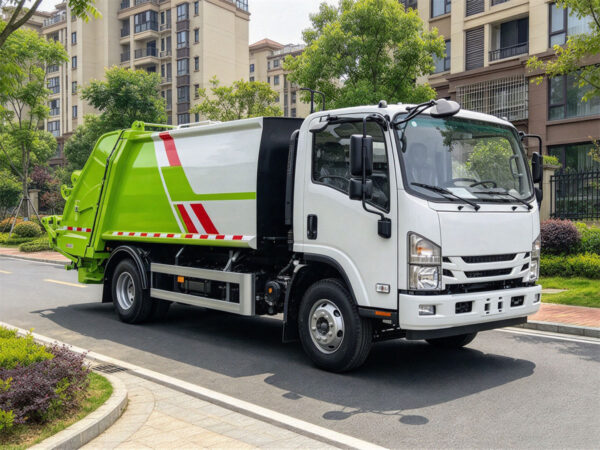 ISUZU 8 CBM Rear Loader Garbage Truck Left