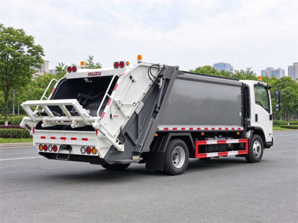 ISUZU 8 CBM Refuse Compactor Truck Back