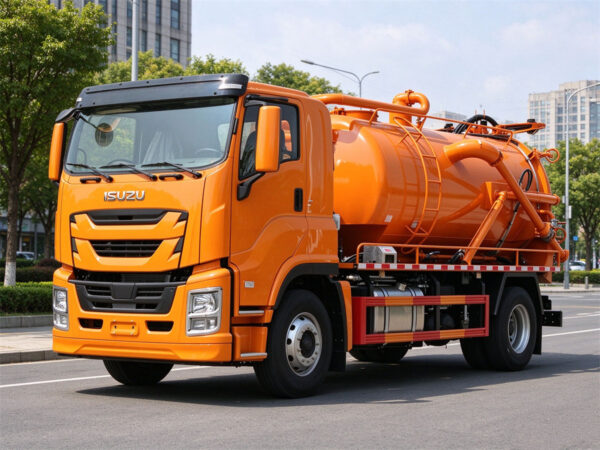 ISUZU 8 CBM Vacuum Sewer Jetting Truck