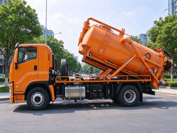 ISUZU 8 CBM Vacuum Sewer Jetting Truck Body