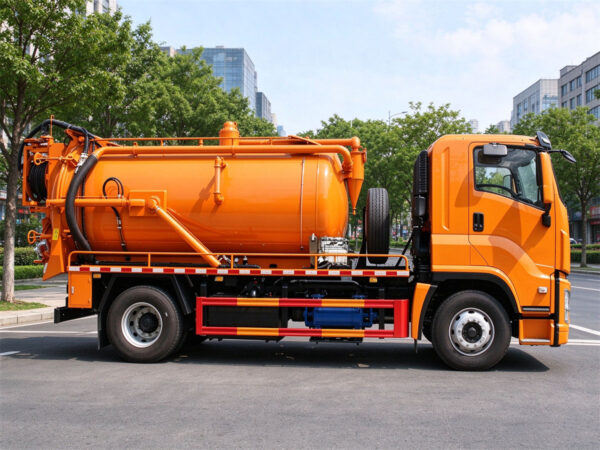 ISUZU 8 CBM Vacuum Sewer Jetting Truck Tanker