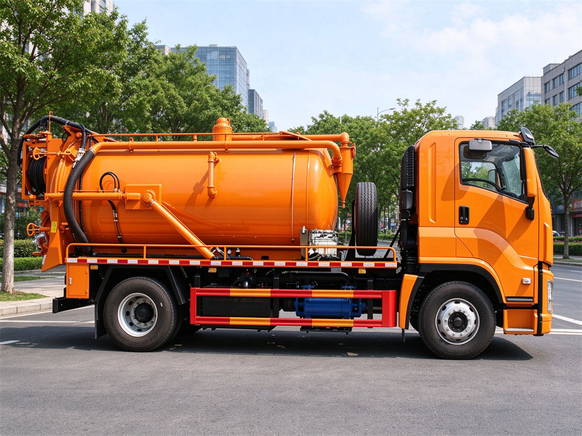 ISUZU 8 CBM Vacuum Sewer Jetting Truck Tanker ISUZU 8 CBM Vacuum Sewer Jetting Truck Tanker