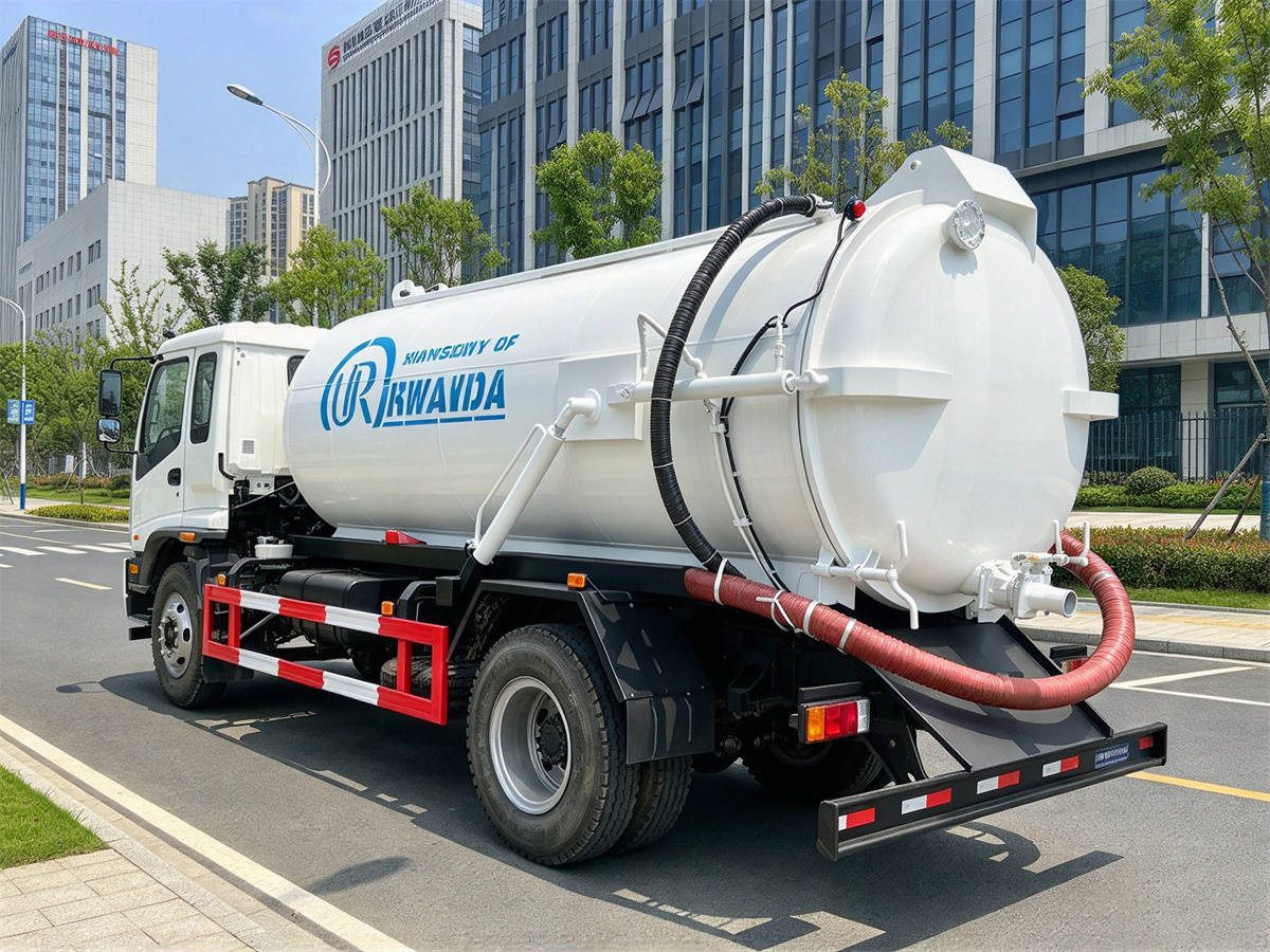 ISUZU 8 CBM Vacuum Sewer Truck Side ISUZU 8 CBM Vacuum Sewer Truck Side