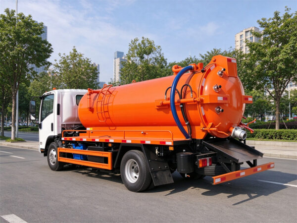 ISUZU 8 Ton Vacuum Suction Truck Back