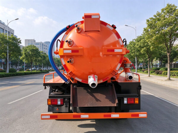 ISUZU 8 Ton Vacuum Suction Truck Rear