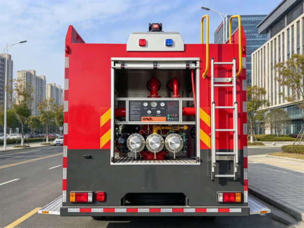 ISUZU 8000L Water Fire Fighting Truck Rear